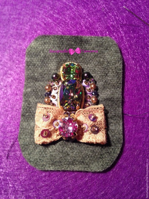 Создаём романтичные серёжки: часть 3