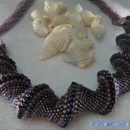 Колье-жгут "Ракушка"