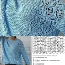 ​Разные узоры спицами