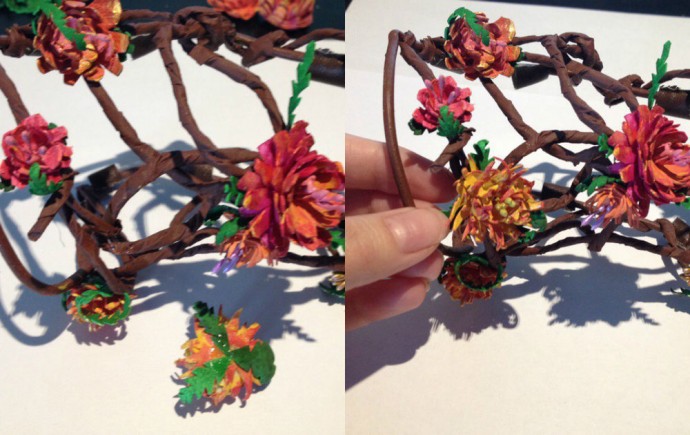 ​Создаем цветы из фоамирана для образа на фотосессию: часть 2