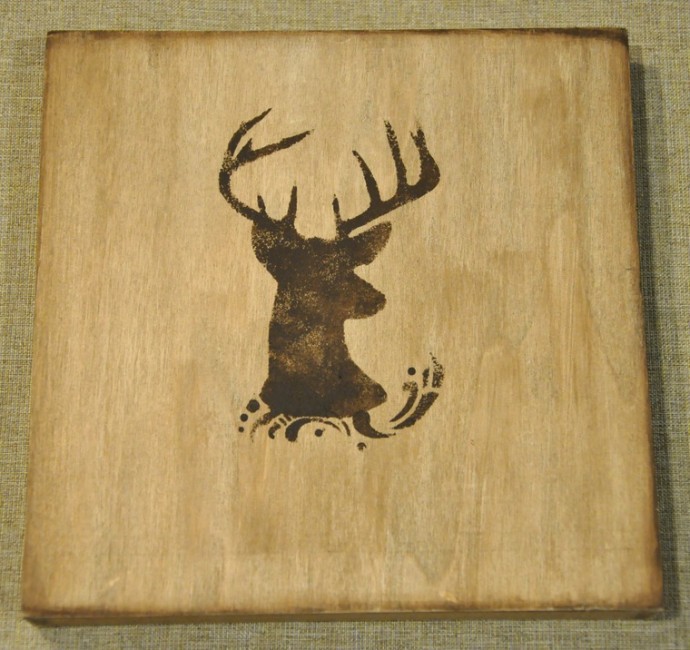 Декор шкатулки с двойной крышкой "Золотой волшебный лес": часть 4