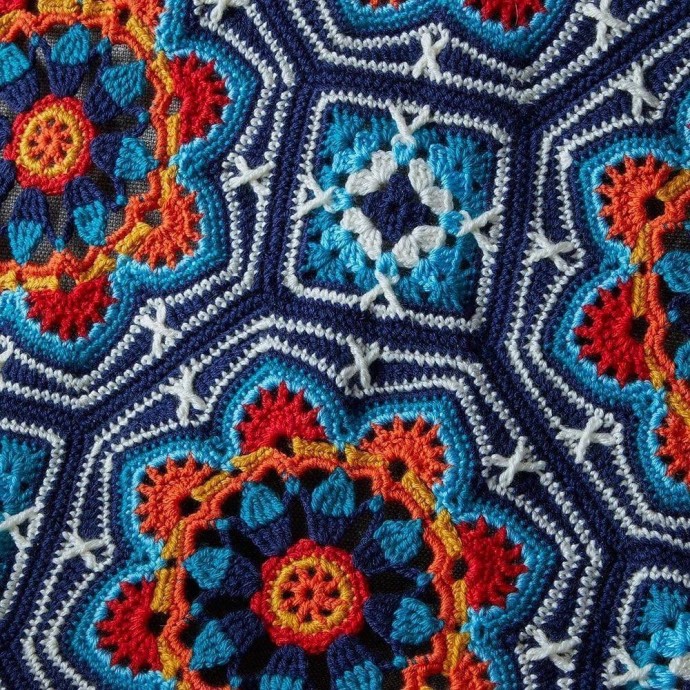 ​Яркие пледы из мотивов