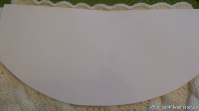 Вышивка "Рябинка" на вязаном платье: часть 1