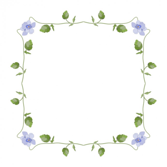 ​Узоры из фиалок