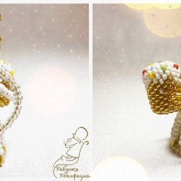 Мастерим ангела из булавок и бисера: часть 2