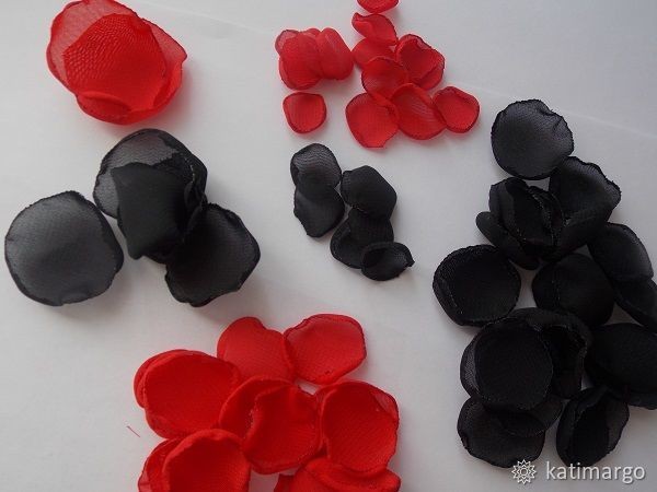 ​Мастерим цветочное колье из шифона