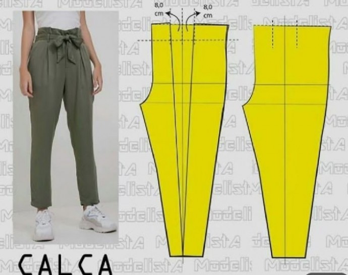 Моделирование необычных вариантов брюк