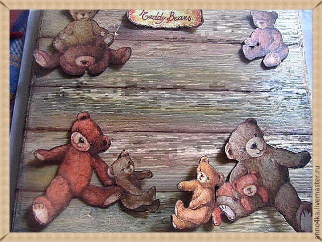 Объемный декупаж без специальных материалов: создаем панно "Ложка меда": часть 3