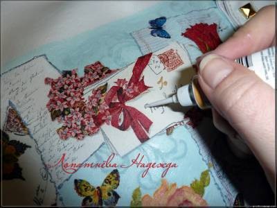 ​Декупаж на сумке или подарок для себя любимой: часть 1