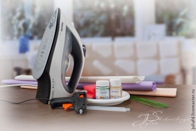 Делаем английские розы из фоамирана