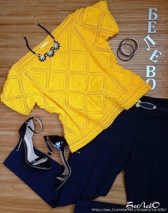 Короткий топ крючком Короткий топ крючком