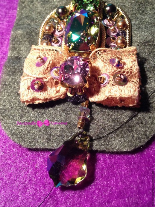 Создаём романтичные серёжки: часть 3