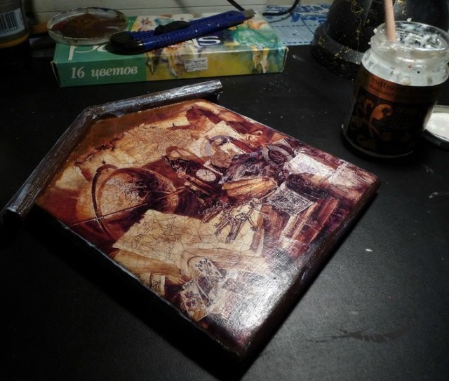 Декорируем ключницу-домик: часть 2