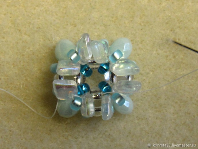 Плетем серьги-гвоздики "Лотос": часть 1 Плетем серьги-гвоздики "Лотос": часть 1