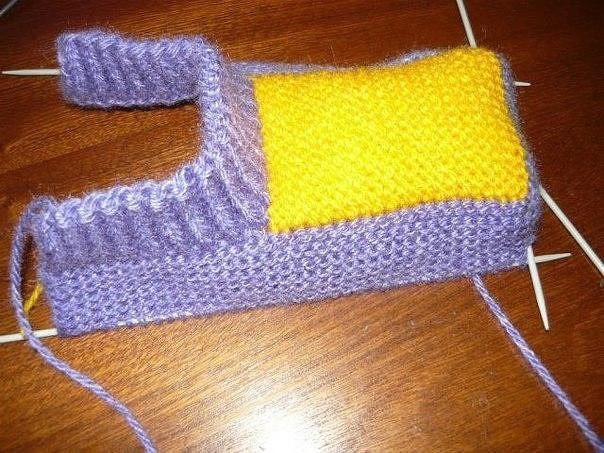 ​Тапочки спицами своими руками