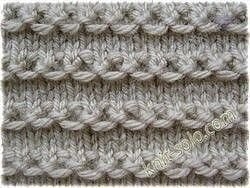 Тёплый узор спицами