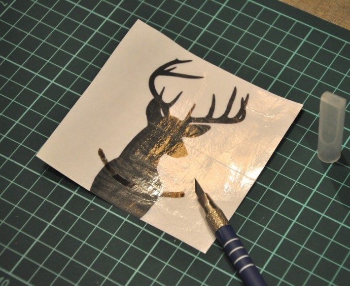 Декор шкатулки с двойной крышкой "Золотой волшебный лес": часть 3