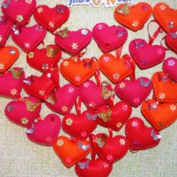 Сердце из фетра в подарок любимым