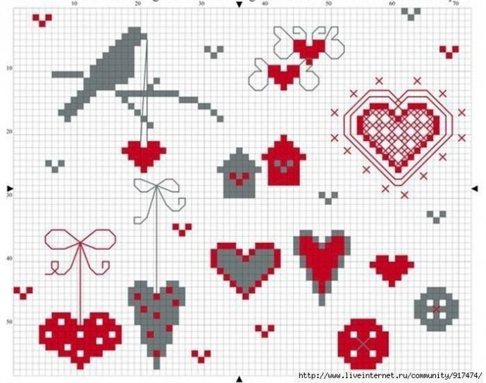 Маленькие сердечки