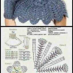 Подборка чудесных манишек крючком