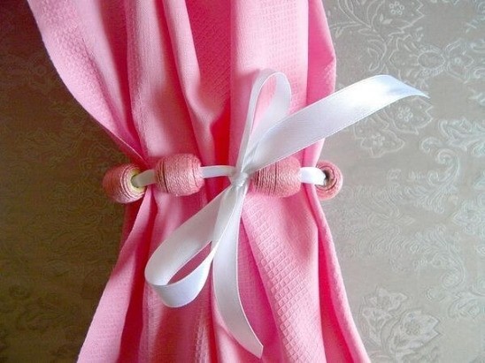 Подхваты для штор своими руками