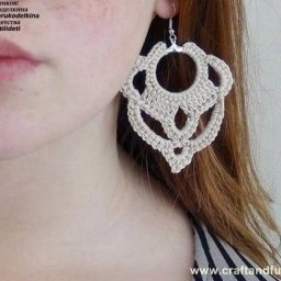 Вяжем крючком сережки