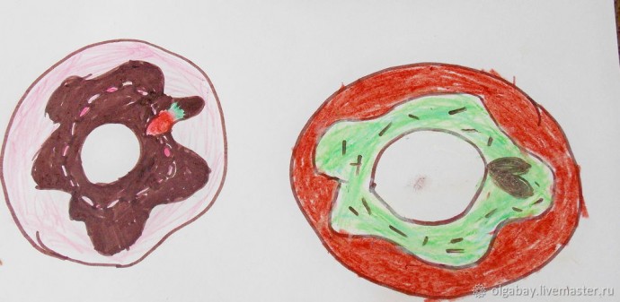 Вяжем пончики по рисункам