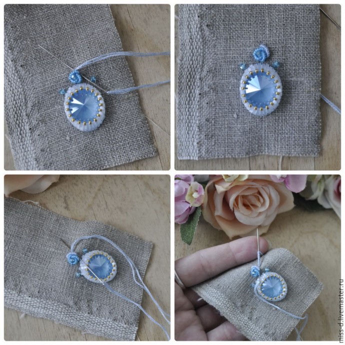 Создаем серьги «Розы Рококо» с c кристаллами Swarovski: часть 1