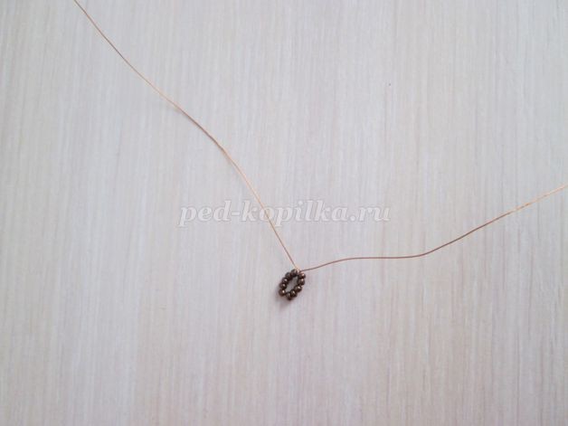 Панно из соленого теста и бисера "Пшеничные розы": мастер-класс, часть 1