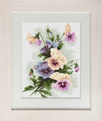 ​Нежный букет цветов "Анютины глазки"