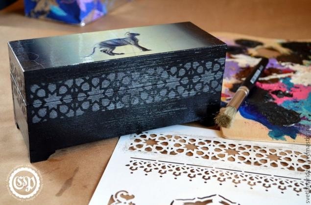 Шкатулка с кошкой: мастер-класс, часть 2