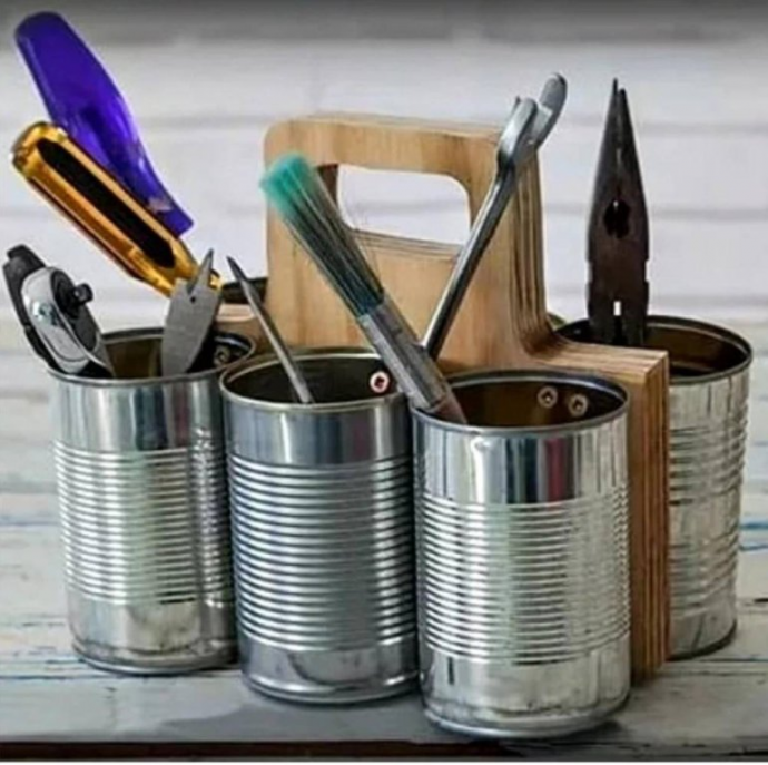 ​Ёмкости для хранения из консервных банок