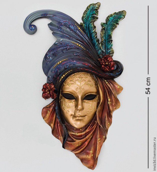 Изготавливаем маску в венецианском стиле с применением 3D технологий: часть 5 Изготавливаем маску в венецианском стиле с применением 3D технологий: часть 5