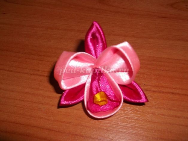 Канзаши "Орхидея": мастер-класс