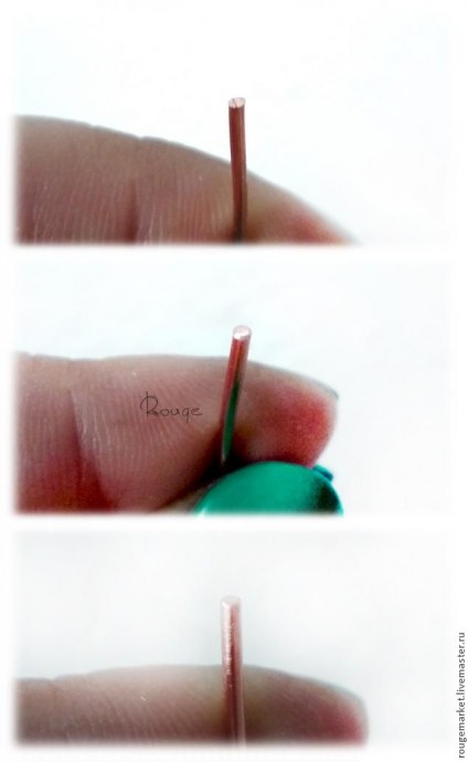 Серьги "Капля цветочного меда" в красных оттенках: мастер-класс, часть 1