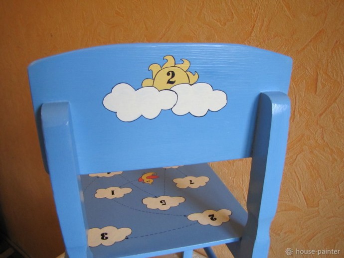 Мастерим необычный детский стульчик-развивалку
