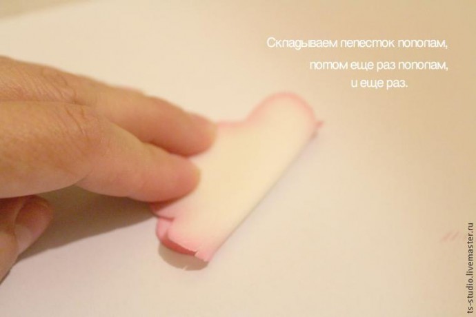 Изготовление гвоздики из пластичной замши: часть 1