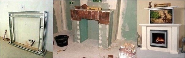 Камин из гипсокартона своими руками Камин из гипсокартона своими руками
