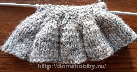 Вязание рюши спицами Вязание рюши спицами