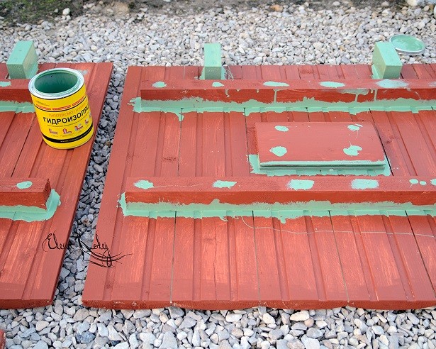 ​Мастерим большие вазоны из досок "блок-хаус": часть 2