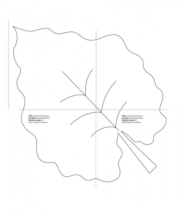 ​Подушки с аппликацией "Листья монстеры"