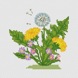 ​Вышиваем одуванчики