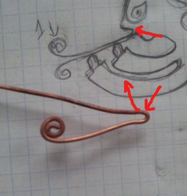 ​Делаем из медной проволоки ангела с трубой: часть 1