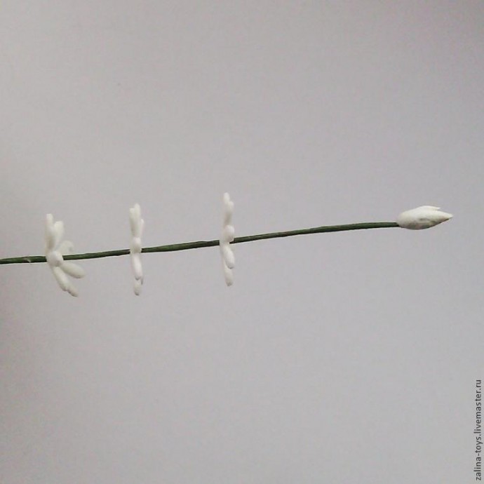 ​Изготовление гипсофилы из фоамирана: мастер-класс, часть 1