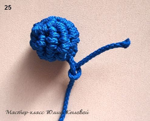 Плетём шарик в технике макраме