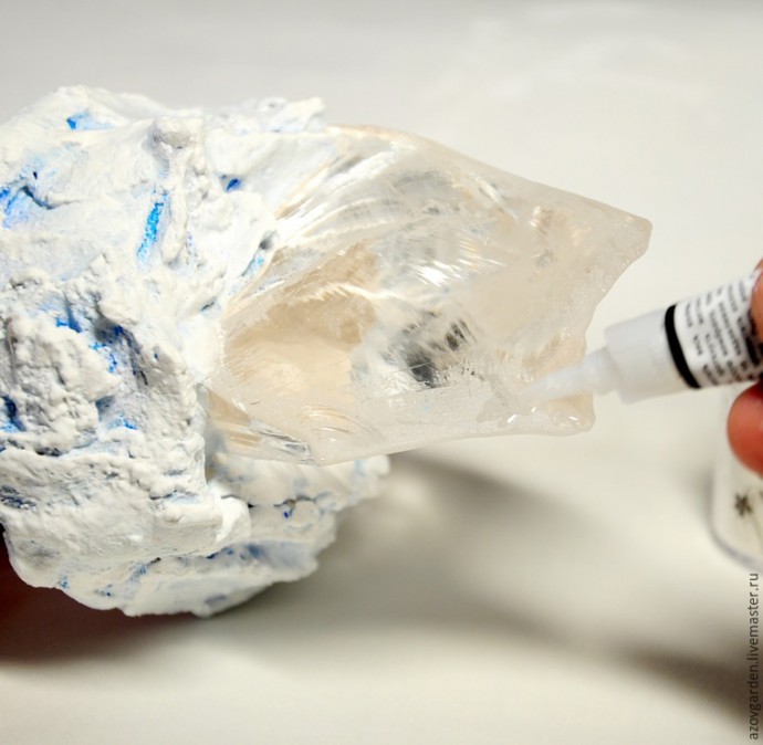 Создаём интерьерную статуэтку из стекла и гипса "Айсберг": часть 3 Создаём интерьерную статуэтку из стекла и гипса "Айсберг": часть 3