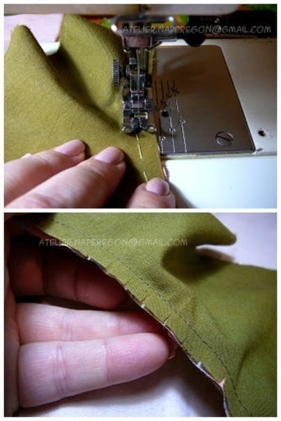 ​Обработка криволинейных срезов косой бейкой