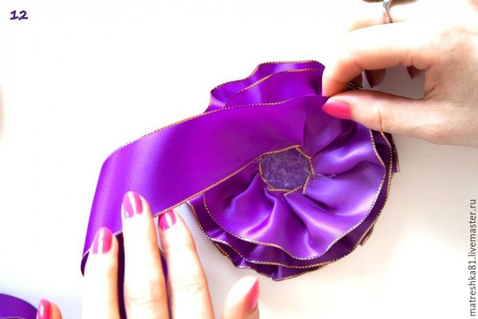 ​Создаем нарядный ободок для волос: часть 2