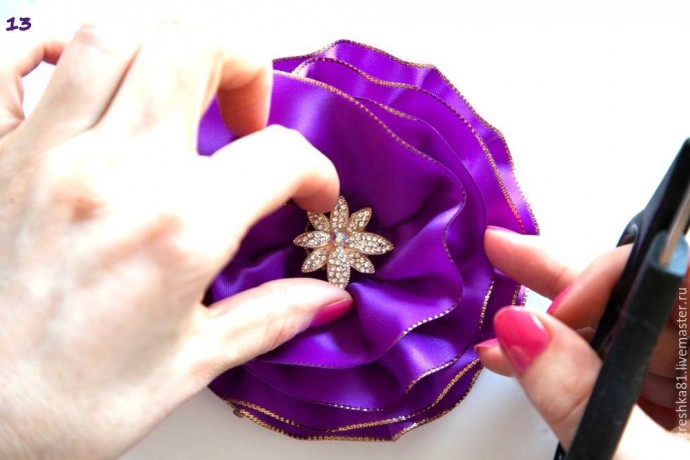​Создаем нарядный ободок для волос: часть 2