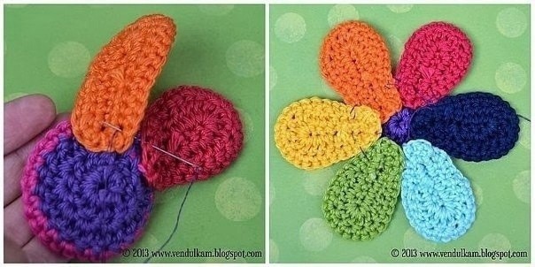 ​Вяжем крючком "Цветик-семицветик"